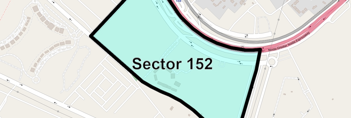 Location Map of Sector 152, Noida