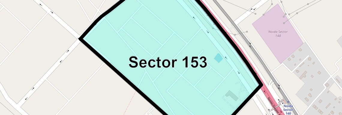 Location Map of Sector 153, Noida