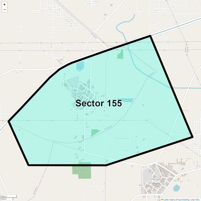 Location Map of Sector 155