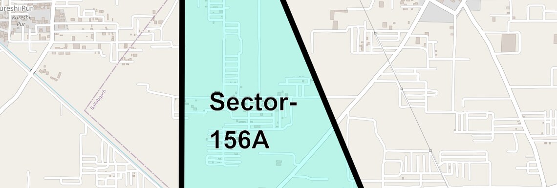 Location Map of Sector 156a, Faridabad