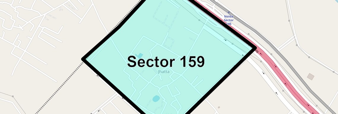 Location Map of Sector 159, Noida