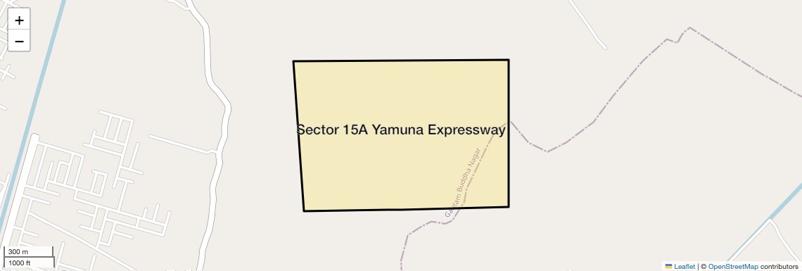 Location Map of Sector 15A Yamuna Expressway, Greater Noida