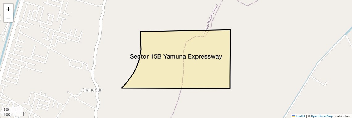 Location Map of Sector 15B Yamuna Expressway, Greater Noida