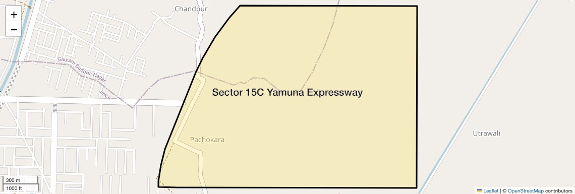Location Map of Sector 15C Yamuna Expressway, Greater Noida