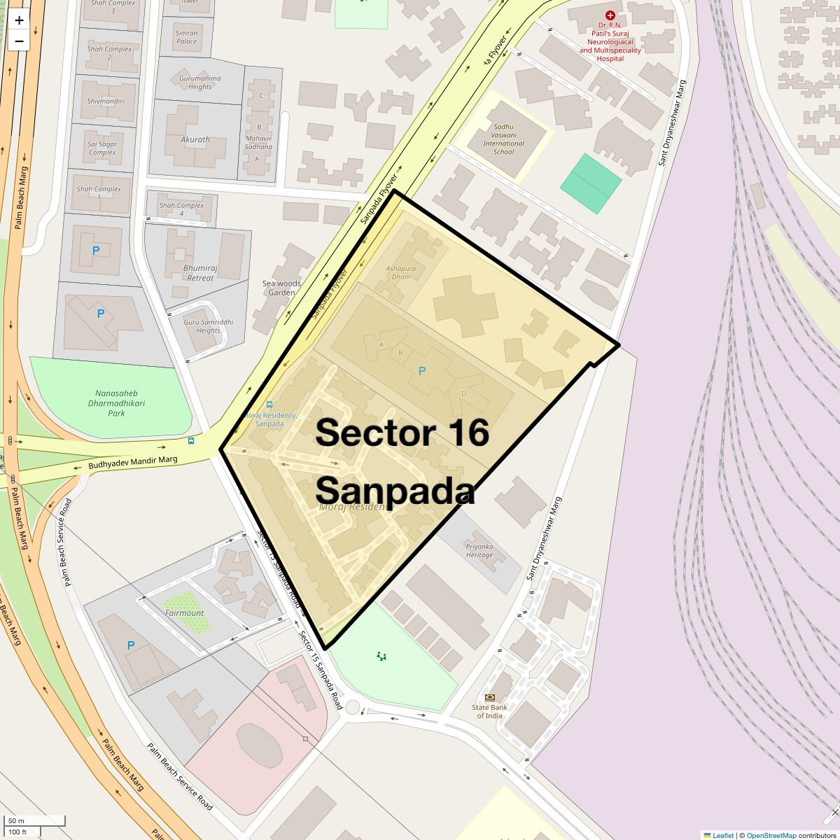 Check Time Travel of Sector 16 Sanpada, Navi Mumbai
