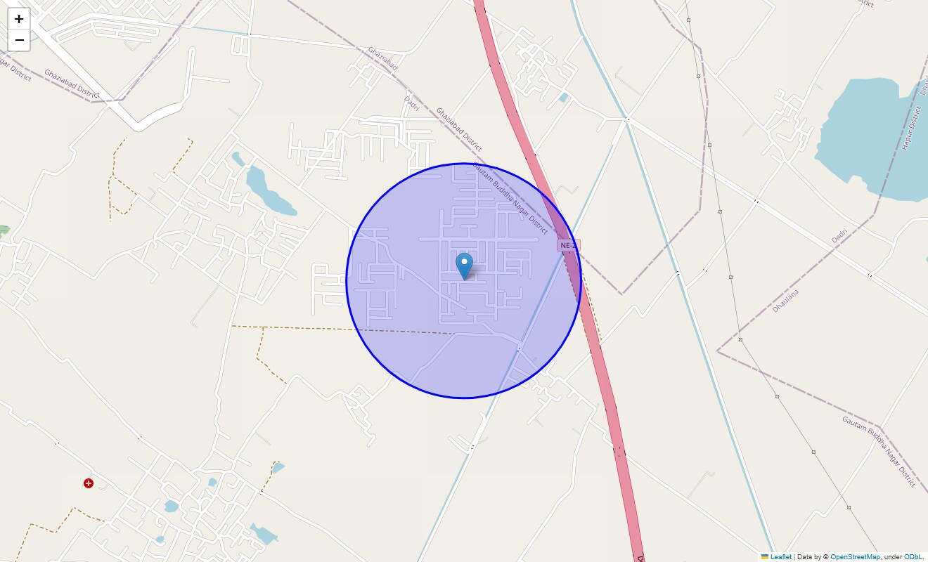 Location Map of Sector 16 Wave City, Ghaziabad