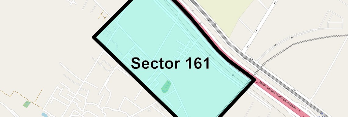 Location Map of Sector 161, Noida