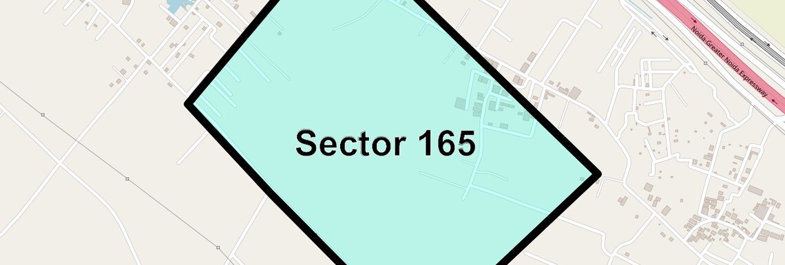 Location Map of Sector 165, Noida