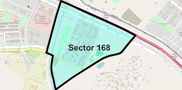 Location Map of Sector 168, Noida