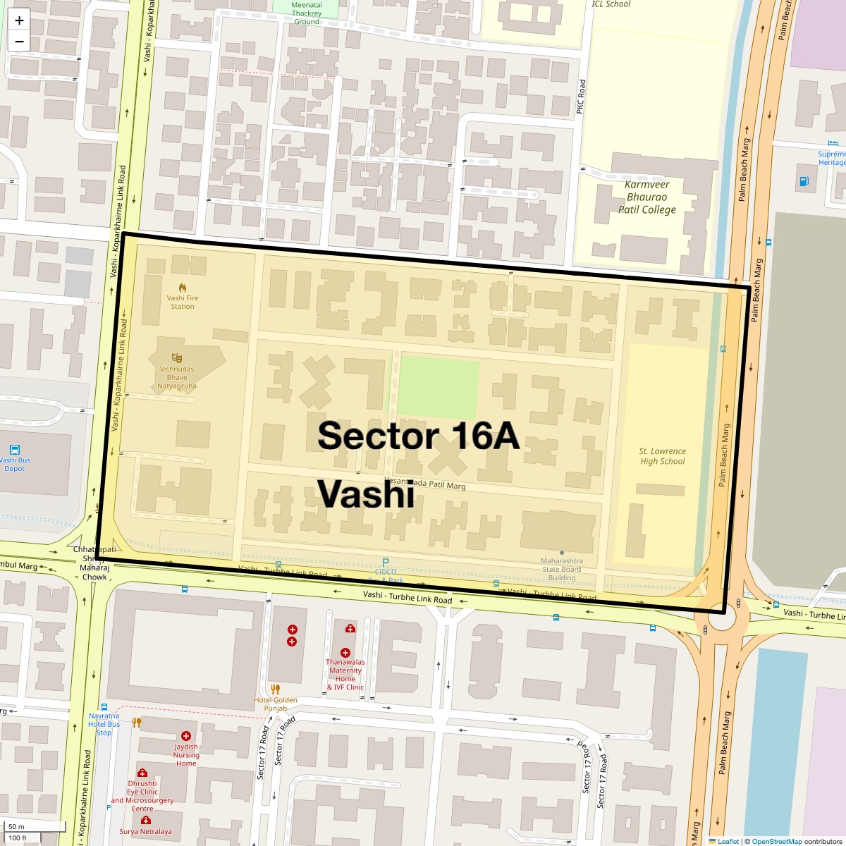 Check Time Travel of Sector 16a Vashi, Navi Mumbai