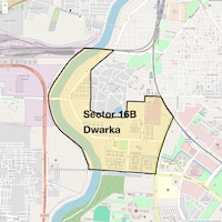 Sector 16B Dwarka Map