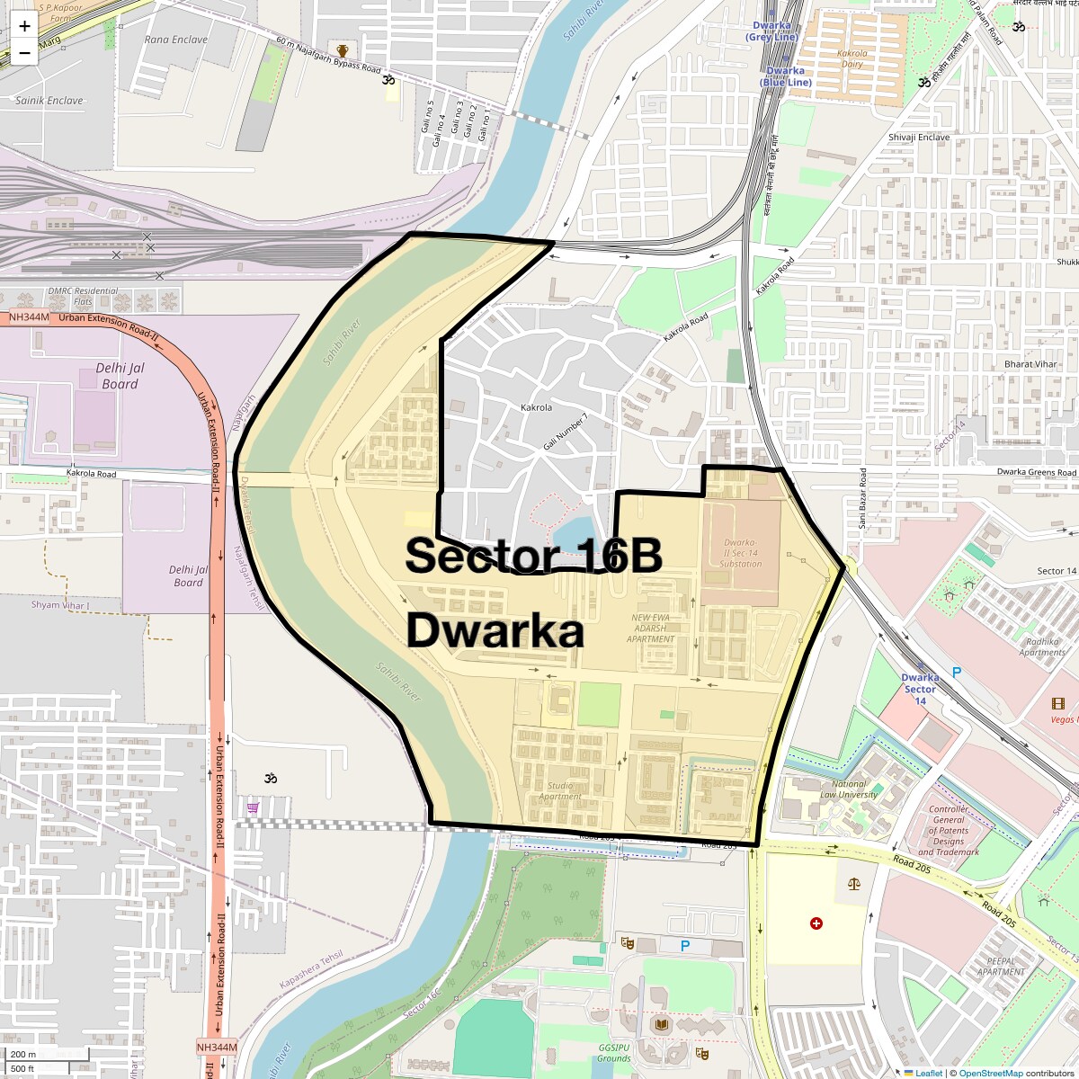 Check Time Travel of Sector 16B Dwarka, Delhi