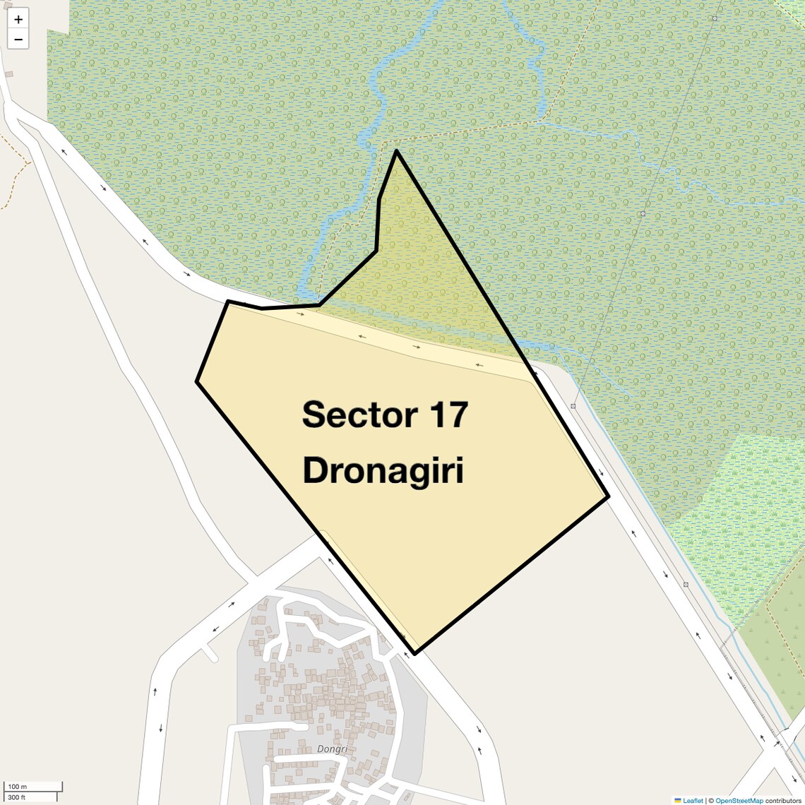 Location Map of Sector 17 Dronagiri, Navi Mumbai