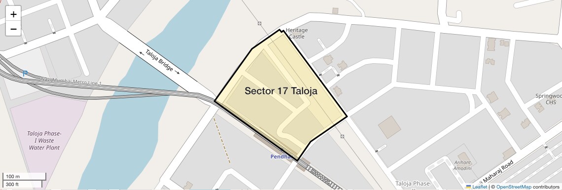Location Map of Sector 17 Taloja, Navi Mumbai