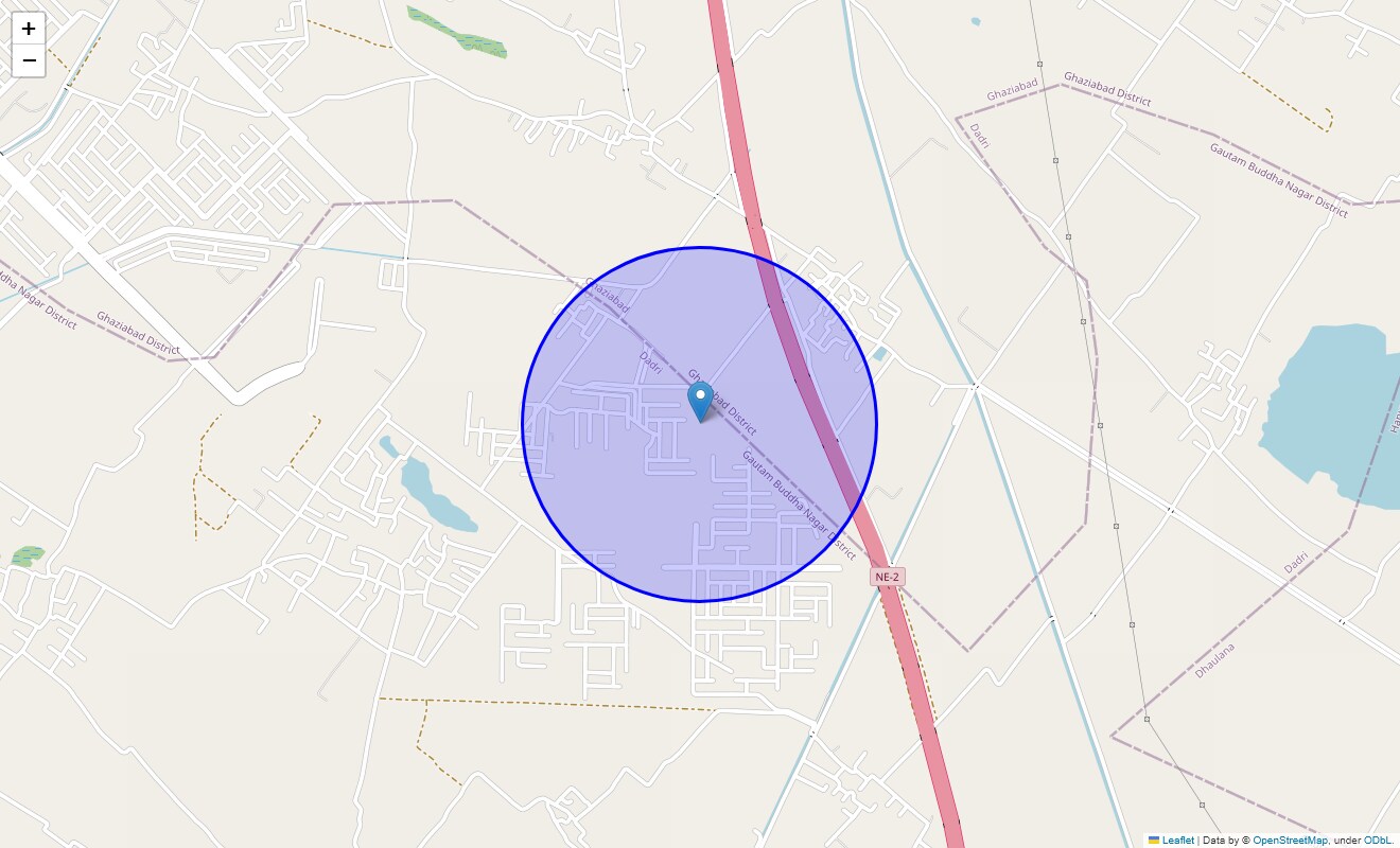 Location Map of Sector 17 Wave City, Ghaziabad