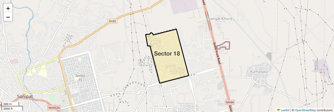 Sector 18 Map