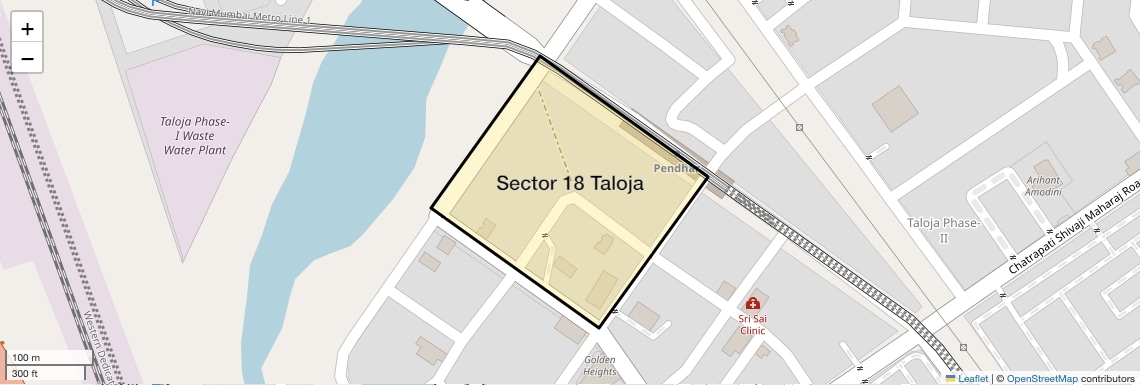 Location Map of Sector 18 Taloja, Navi Mumbai