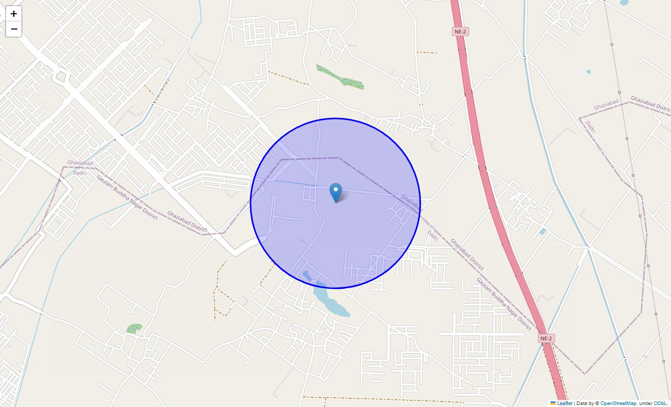 Location Map of Sector 18 Wave City, Ghaziabad