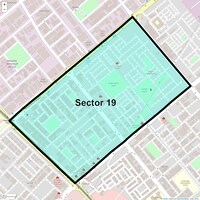 Location Map of Sector 19, Noida