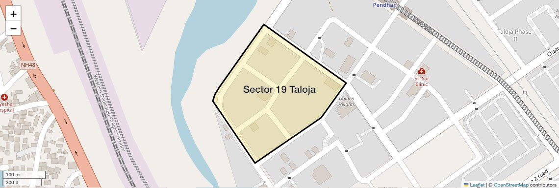 Location Map of Sector 19 Taloja, Navi Mumbai
