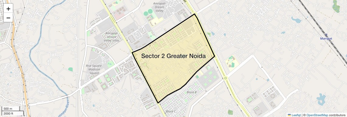 Sector 2 Greater Noida Map