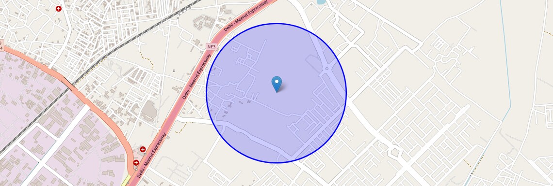 Location Map of Sector 2 Wave City, Ghaziabad