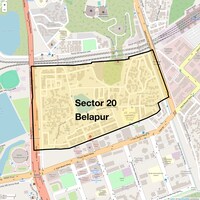 Sector 20 Belapur Map