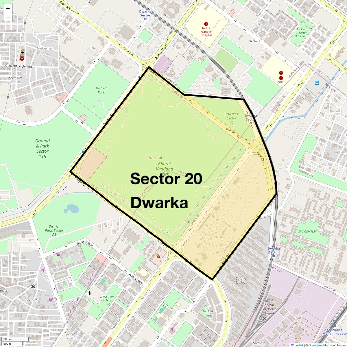 Check Time Travel of Sector 20 Dwarka, Delhi