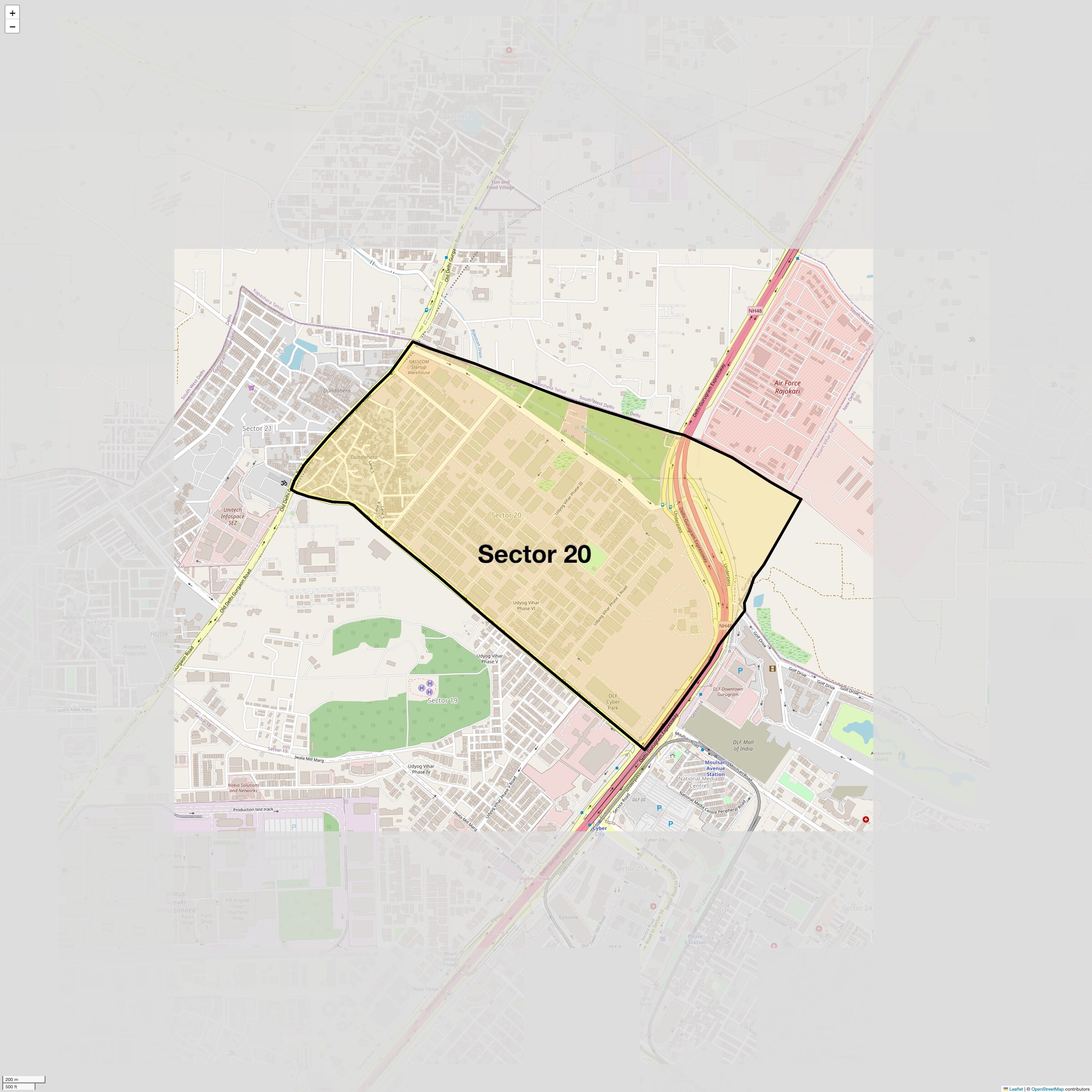 Check Time Travel of Sector 20, Gurgaon