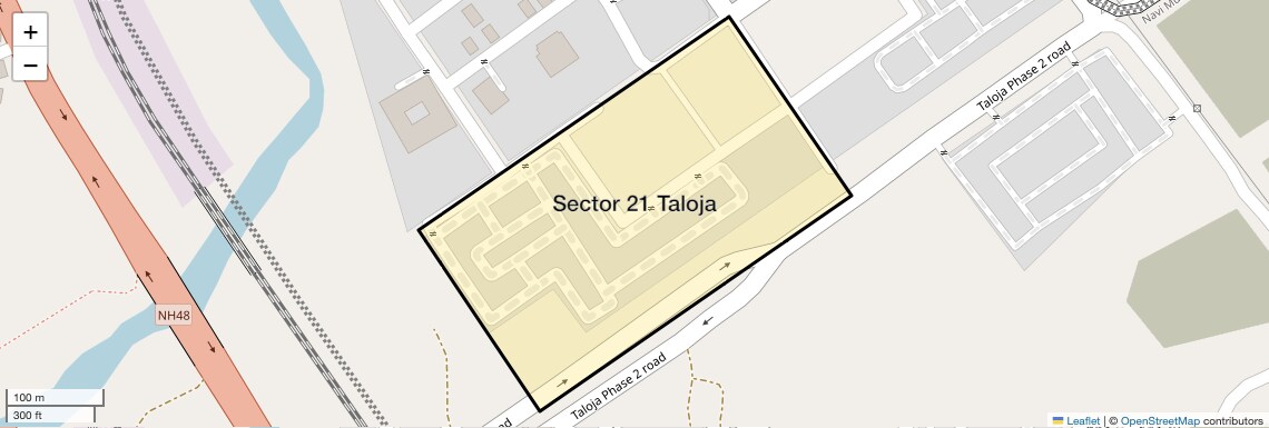Location Map of Sector 21 Taloja, Navi Mumbai
