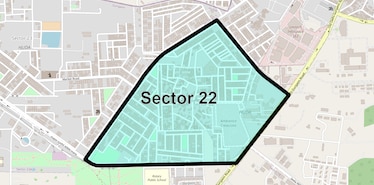 Location Map of Sector 22, Gurgaon
