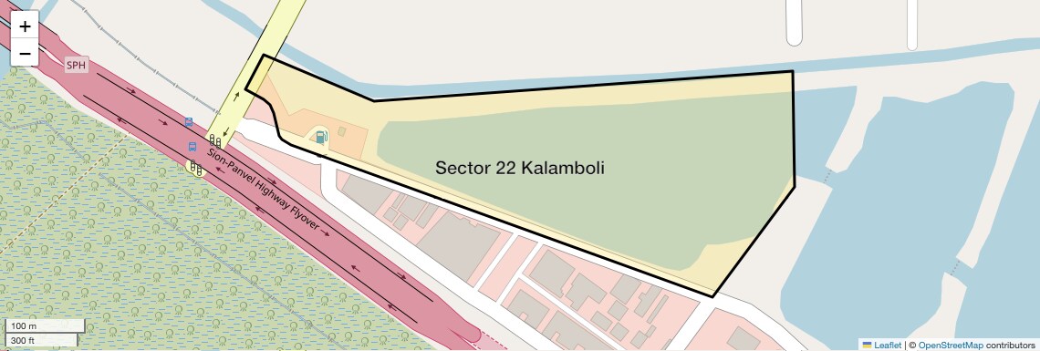 Location Map of Sector 22 Kalamboli, Navi Mumbai