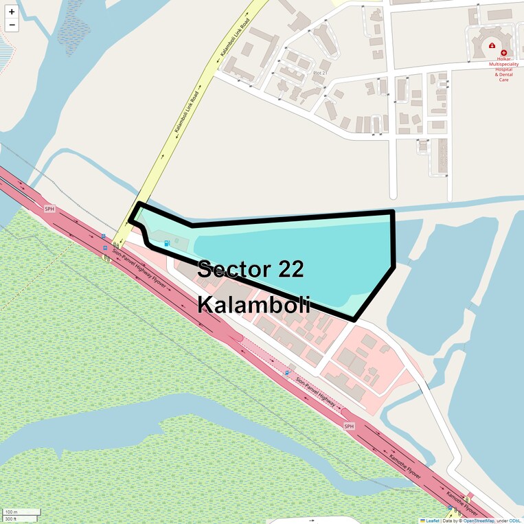 Location Map of Sector 22 Kalamboli