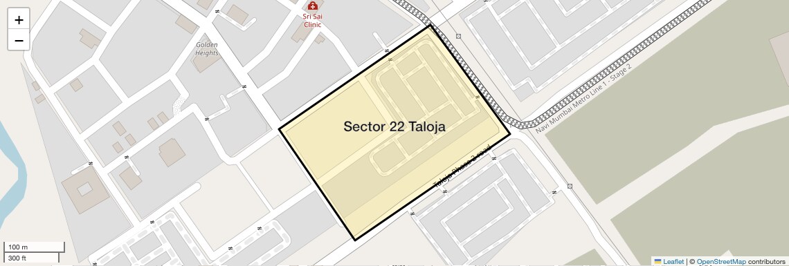 Location Map of Sector 22 Taloja, Navi Mumbai