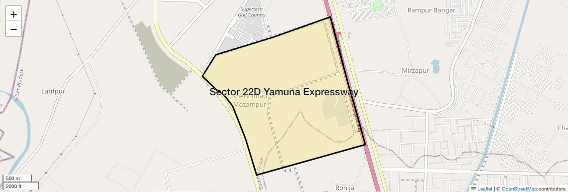 Sector 22D Yamuna Expressway Map