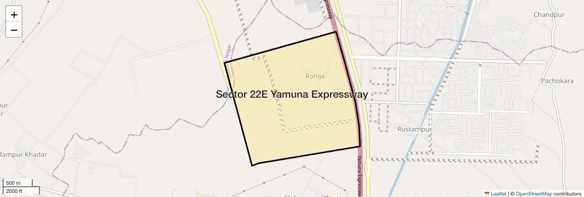 Location Map of Sector 22E Yamuna Expressway, Greater Noida