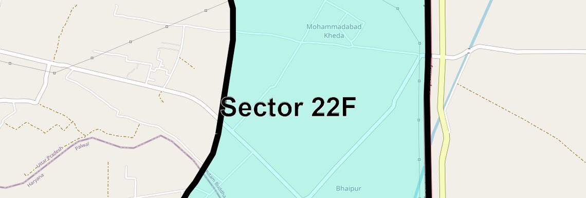 Location Map of Sector 22f, Greater Noida