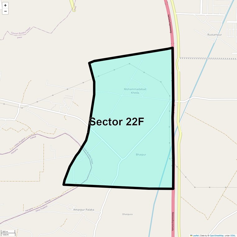 Location Map of Sector 22f