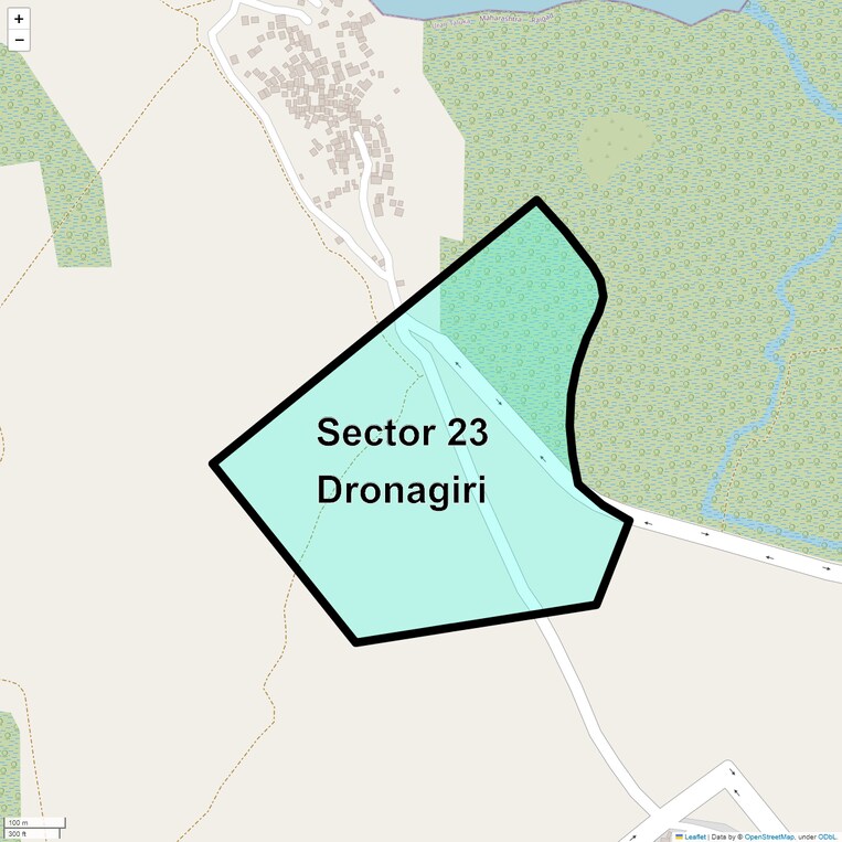 Location Map of Sector 23 Dronagiri