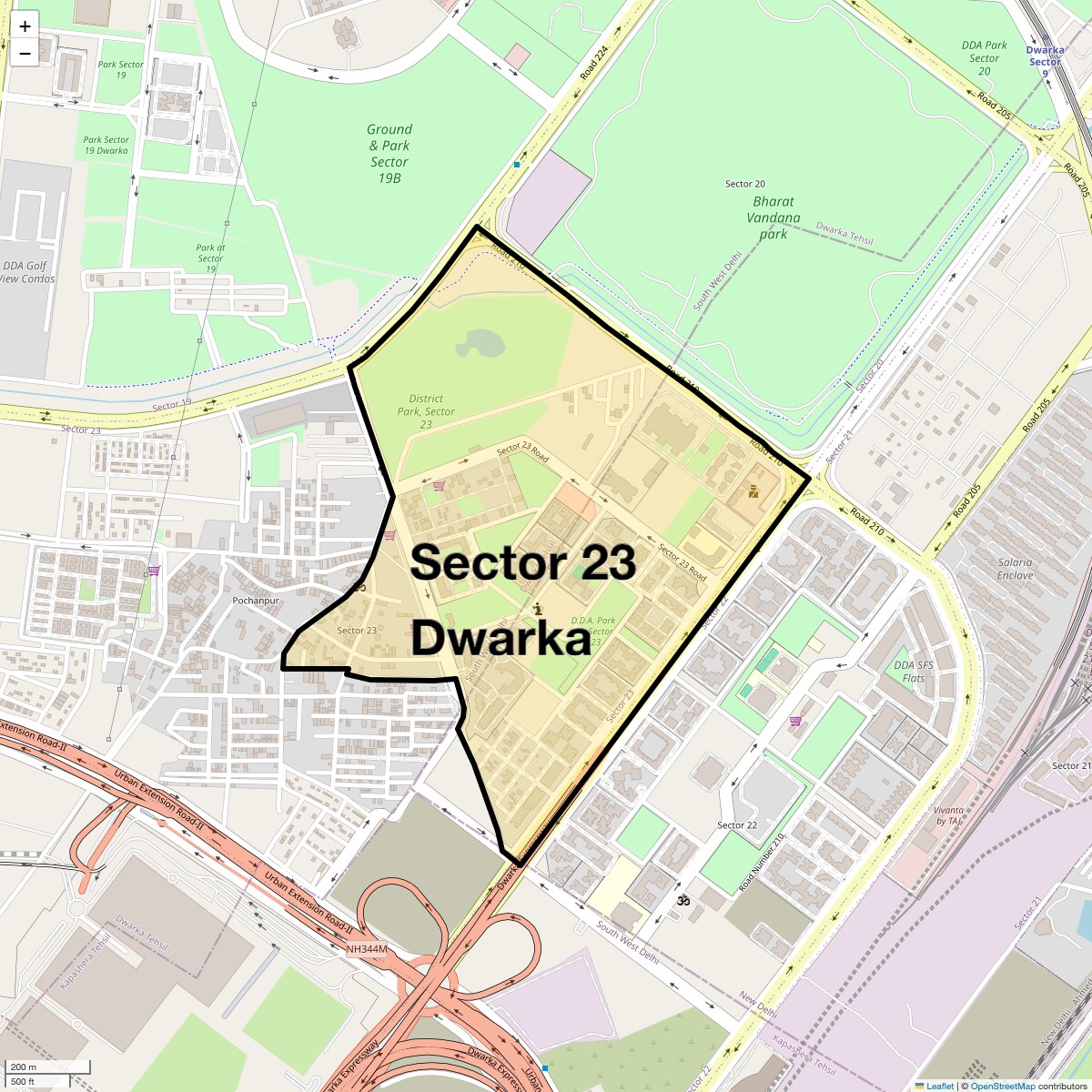 Check Time Travel of Sector 23 Dwarka, Delhi