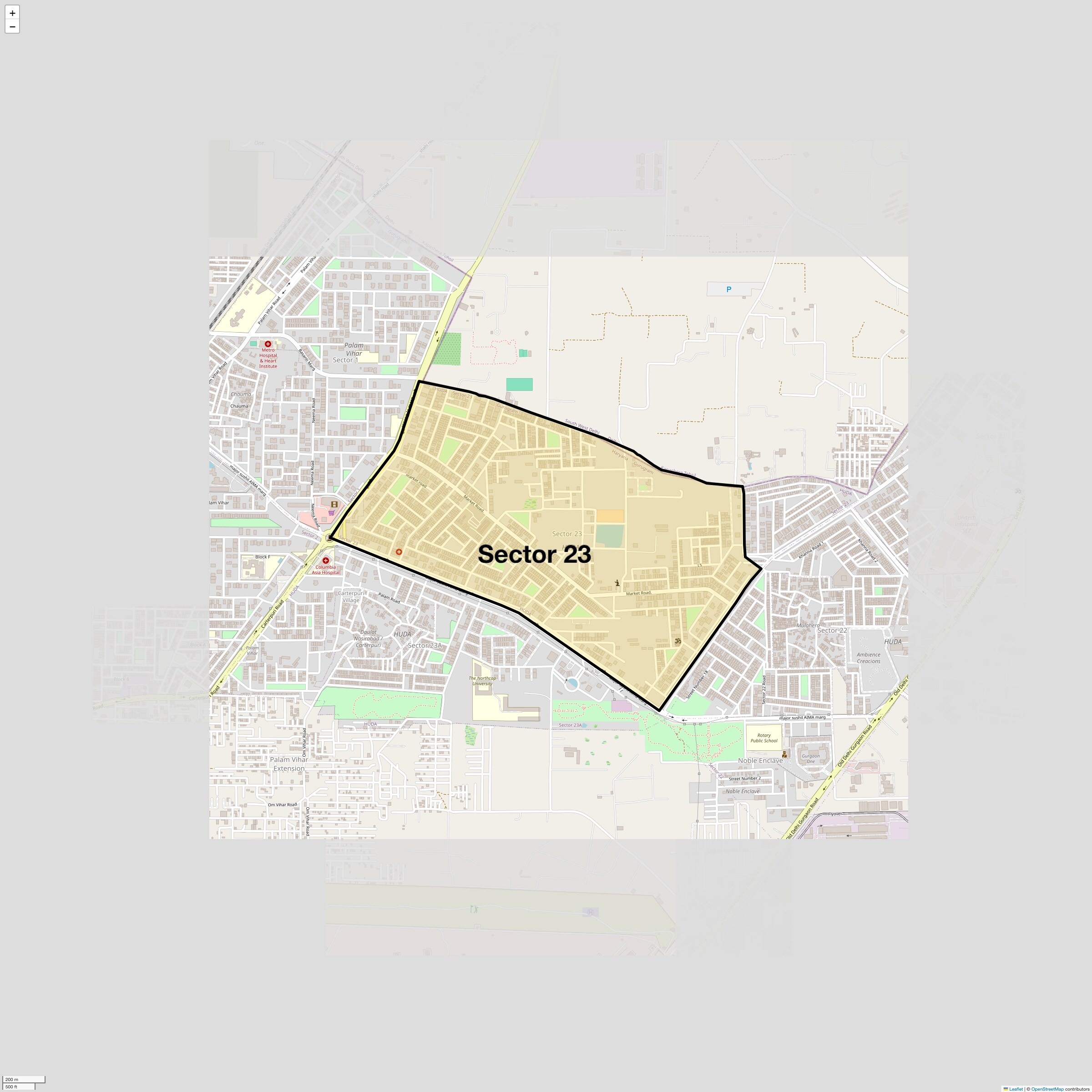 Check Time Travel of Sector 23, Gurgaon