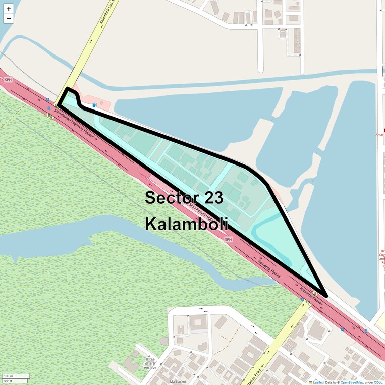 Location Map of Sector 23 Kalamboli