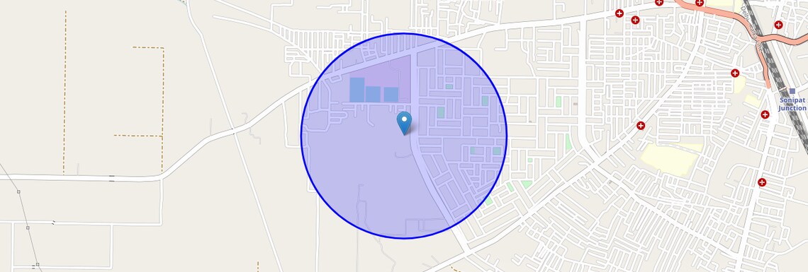 Location Map of Sector 23, Sonipat