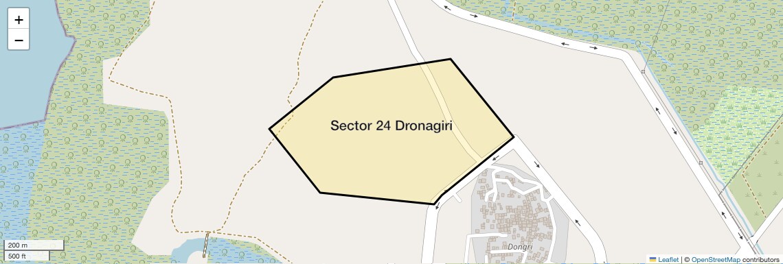 Location Map of Sector 24 Dronagiri, Navi Mumbai