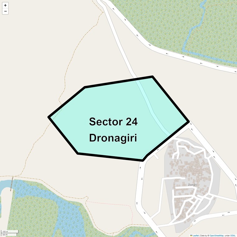 Location Map of Sector 24 Dronagiri