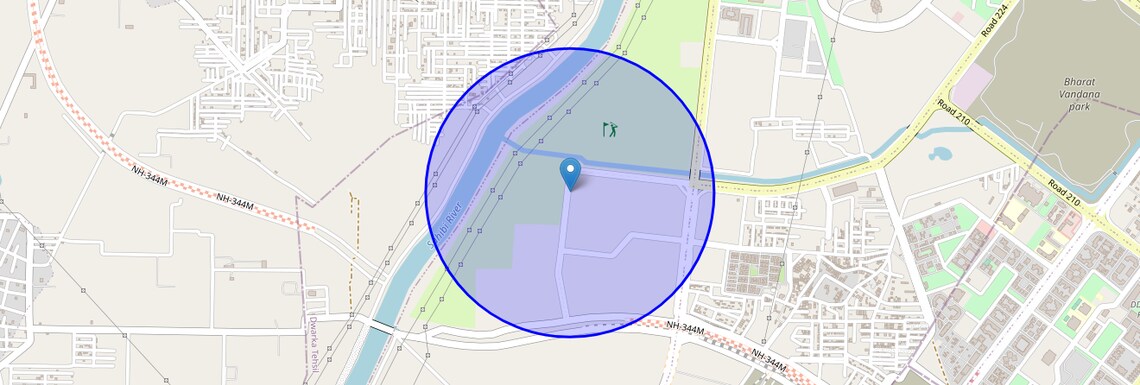 Location Map of Sector 24 Dwarka, Delhi