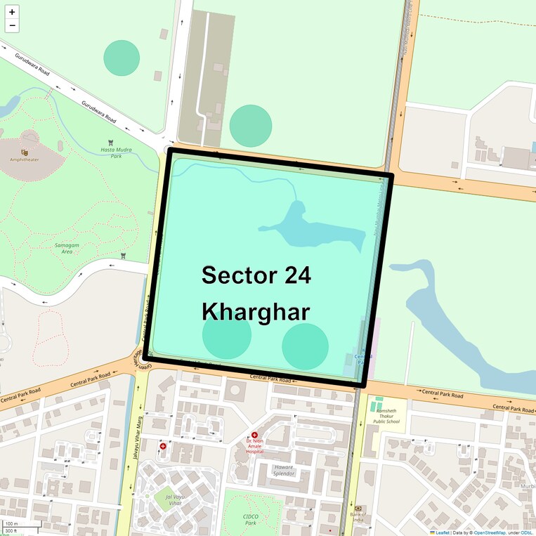 Location Map of Sector 24 Kharghar