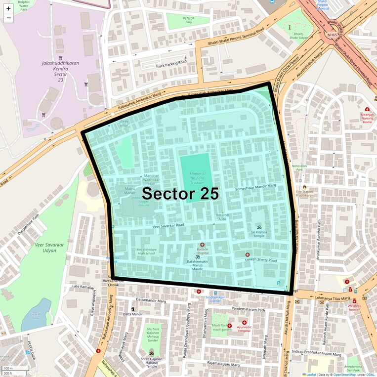Location Map of Sector 25