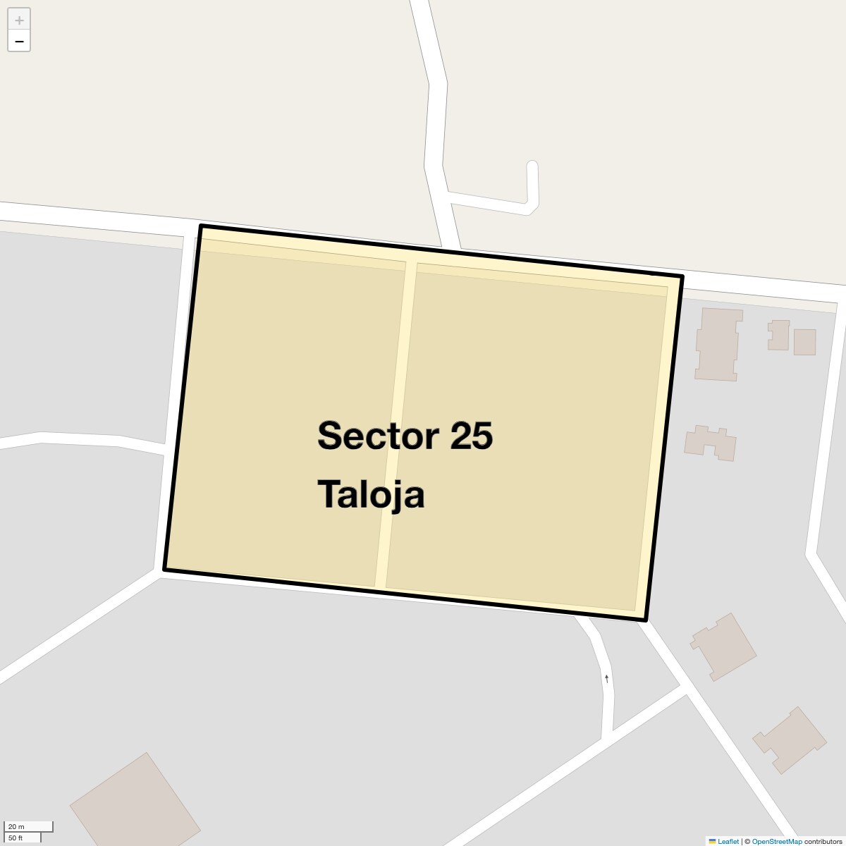Sector 25 Taloja Map