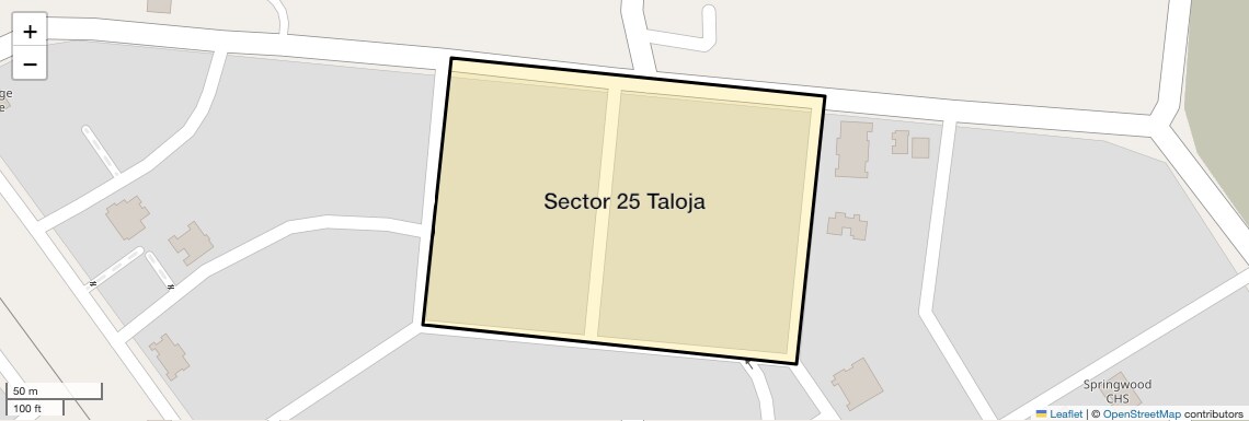 Location Map of Sector 25 Taloja, Navi Mumbai